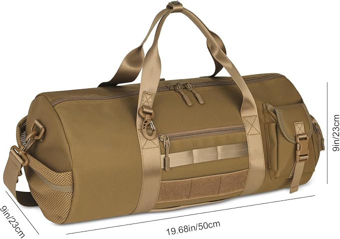 ArcEnCiel Medium Tactical Duffle Bag Men Gym Pack Molle Shoulder Bags Shoes - Image 2