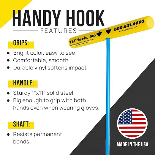 T&T Tools Heavy Duty Handy Hook – Portable 30 Inch - Image 2