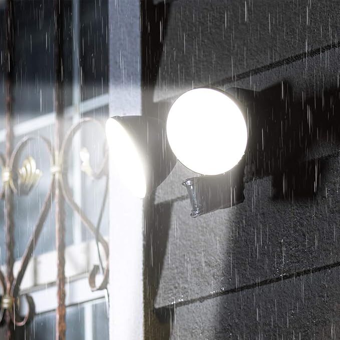 LUTEC 3200 Lumen 32W LED Motion Activated Integrated Dual-Head Flood Light - Image 6
