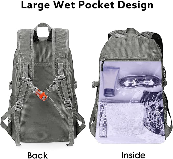 G4Free 40L Lightweight Packable Hiking Backpack, Waterproof Travel Daypack - Image 2