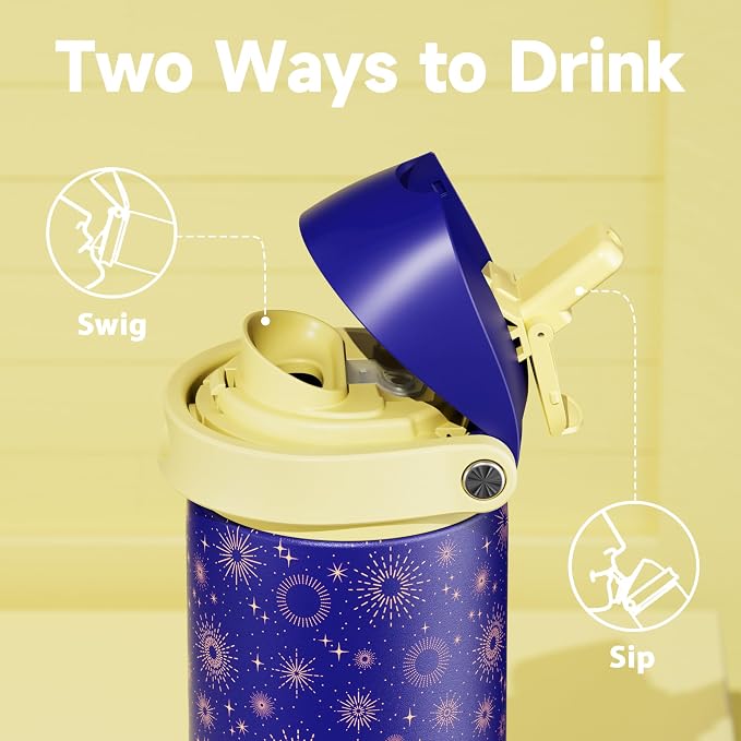 24 oz Insulated Water Bottle for Men: Meoky Stainless Steel Water Bottle - Image 2