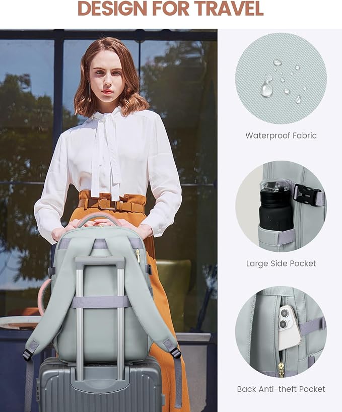 LOVEVOOK 40L Travel Backpack for Women Flight Approved, Carry on Backpack for - Image 5