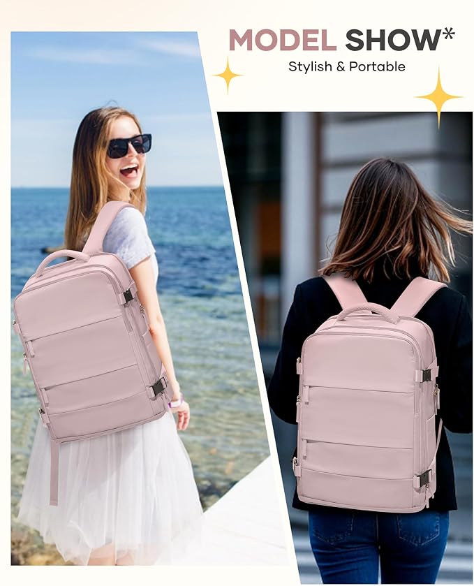 coofay Travel Backpack For Women Men Airline Approved Carry On Backpack Flight - Image 3