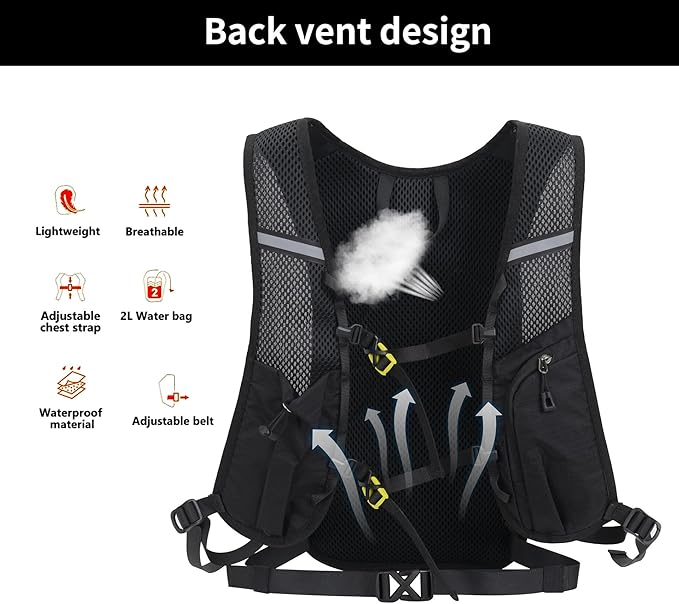 DOJUNS Hiking Backpack Lightweight Travel Backpack 20L Waterproof Hiking - Image 2