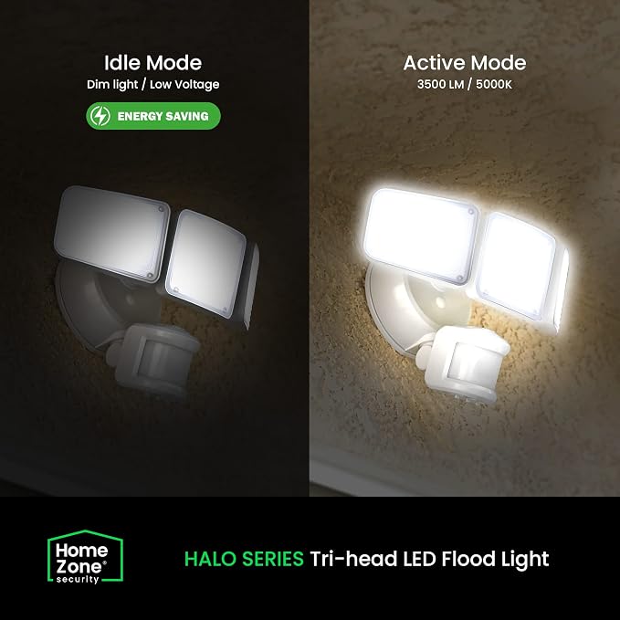 Home Zone Security 3500 Lumen LED Motion Sensor Light - Image 2