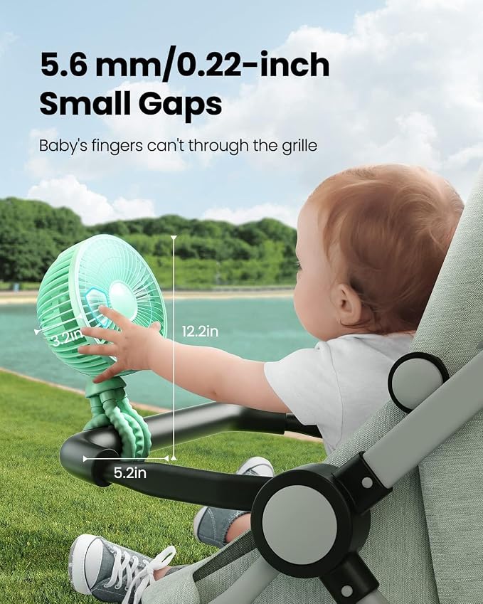 Gaiatop Oscillating Baby Stroller Fan - Image 3