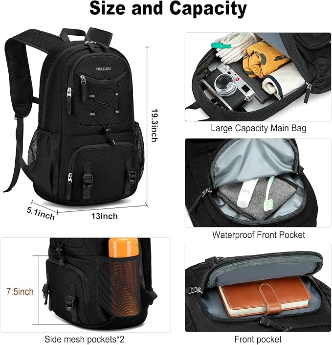 Nerlion 35L Hiking Backpack Travel Backpack - Image 4