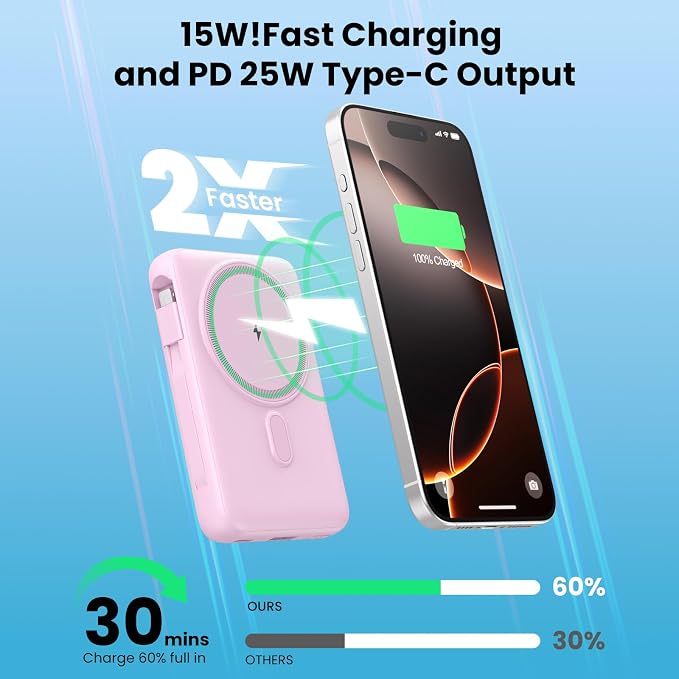 Magnetic Portable Charger for iPhone - Image 3
