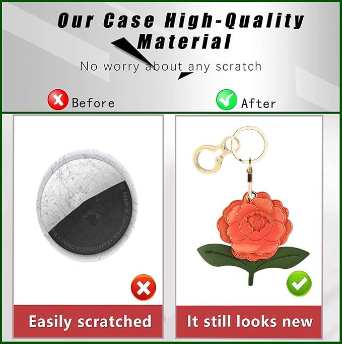 BORKUANA Leather Keychain Holder Case Compatible - Image 3