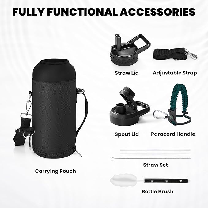 RAYMYLO Insulated Water Bottle 32 oz, Triple Wall Vacuum Stainless Steel - Image 6