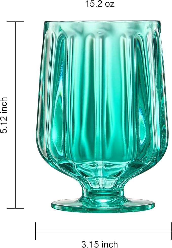 15oz Unbreakable Premium Drinking Glasses Set of 4 - Image 8