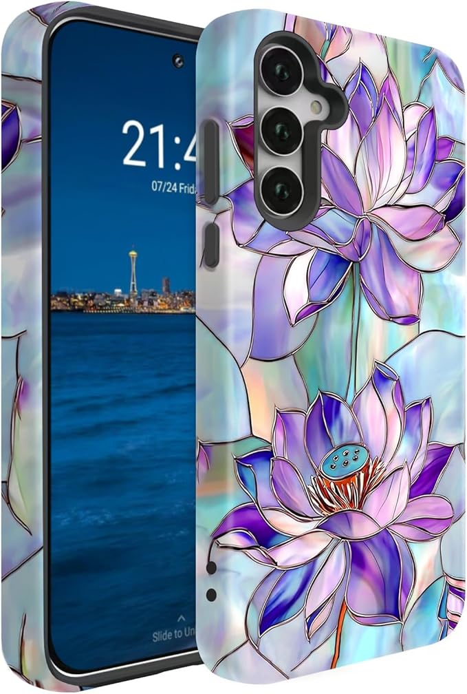 Compatible for Samsung Galaxy S25 Plus 5G Case, Dual Layer Heavy Duty 2 in 1 by BSMOSPER