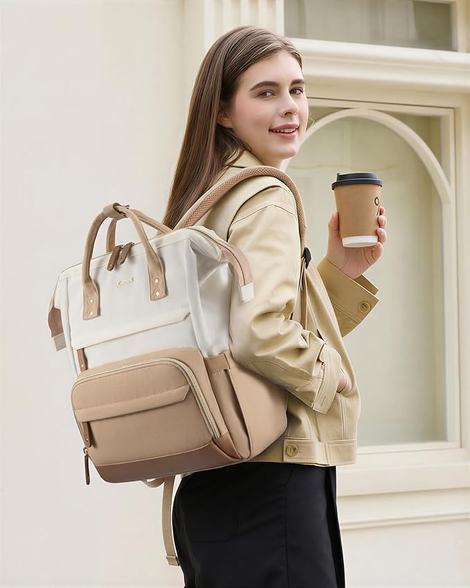 LOVEVOOK Laptop Backpack for Women, 15.6 Inch Work Business Backpacks Purse - Image 2
