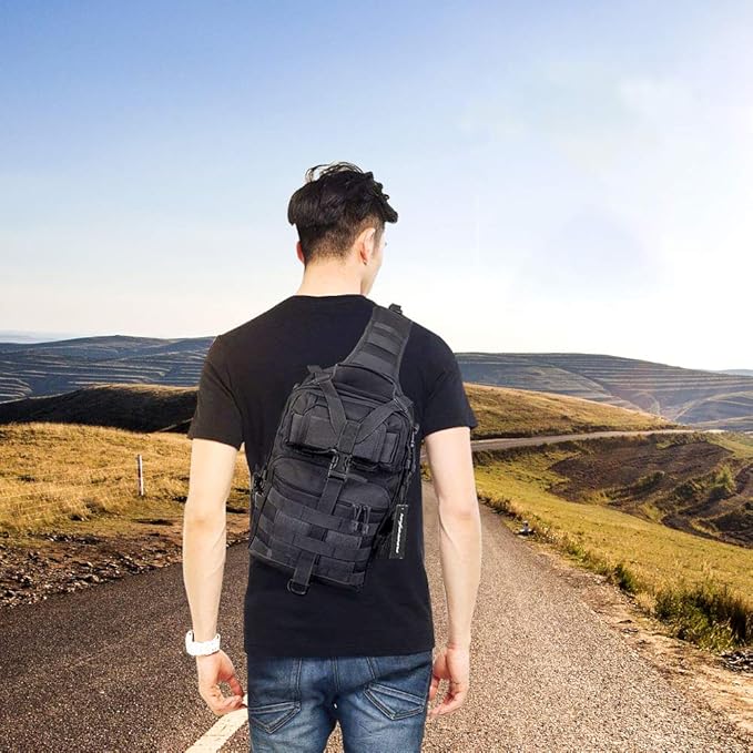 hopopower Tactical Sling Bag, Sport Bag Military Rover Shoulder Backpack EDC - Image 6