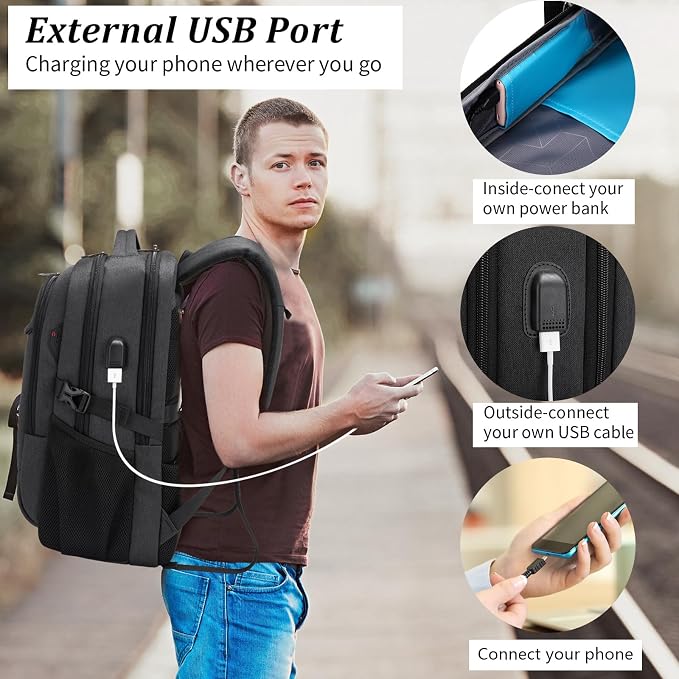 DUSLANG 17 Inch Laptop Backpack - Image 6