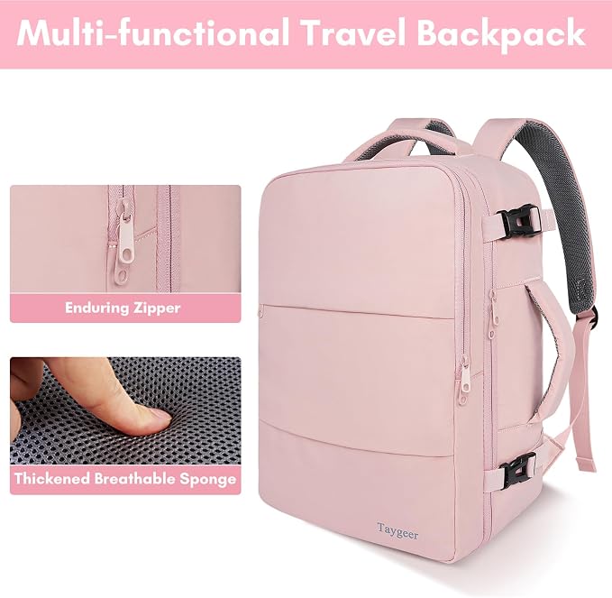 Taygeer Laptop Backpack for Women, Large Travel Backpack - Image 9