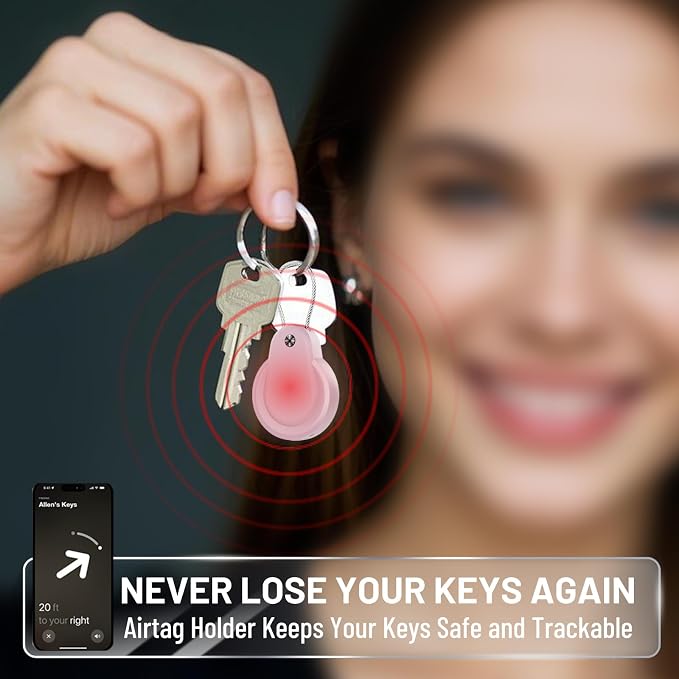 Airtag Holder, IPX8 Waterproof Keychain, Airtags Holder - Image 5