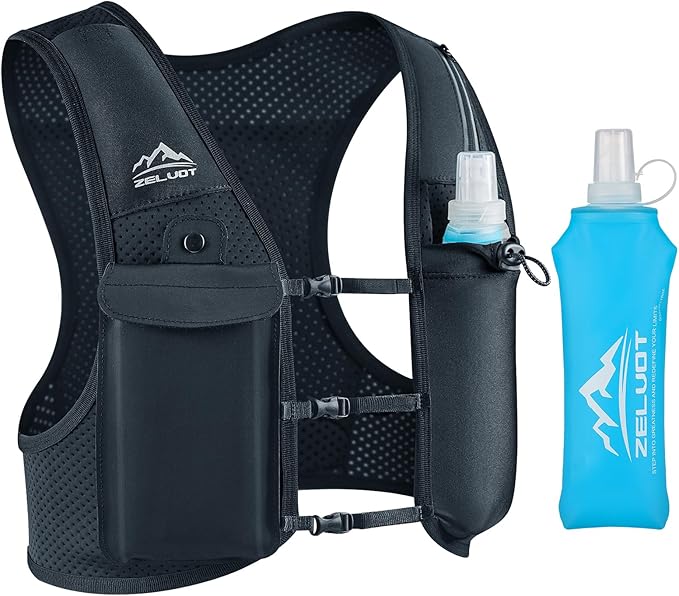 Zelvot Running Vest for Women Men, USA Original Patent, Adjustable Chest Straps by Zelvot