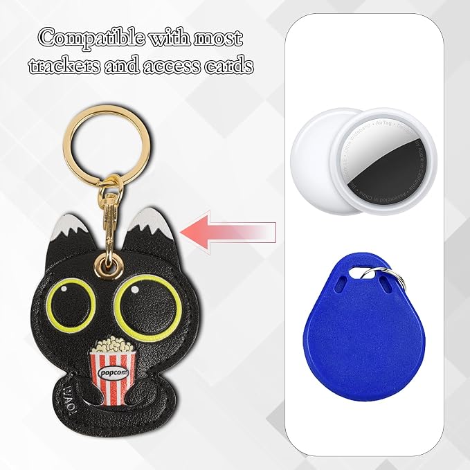 Leather Keychain Case Holder Compatible - Image 4