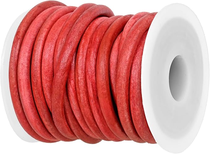 GENIQUE Real/Genuine Round Leather String Cord by GENIQUE