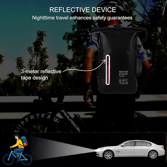 Waterproof Backpack, Waterproof Backpack That Can Float, Suitable - Image 4