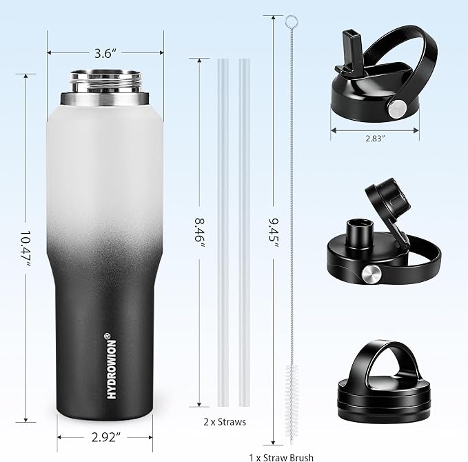 HYDROWION Insulated Water Bottle, 32oz Water Bottle - Image 5