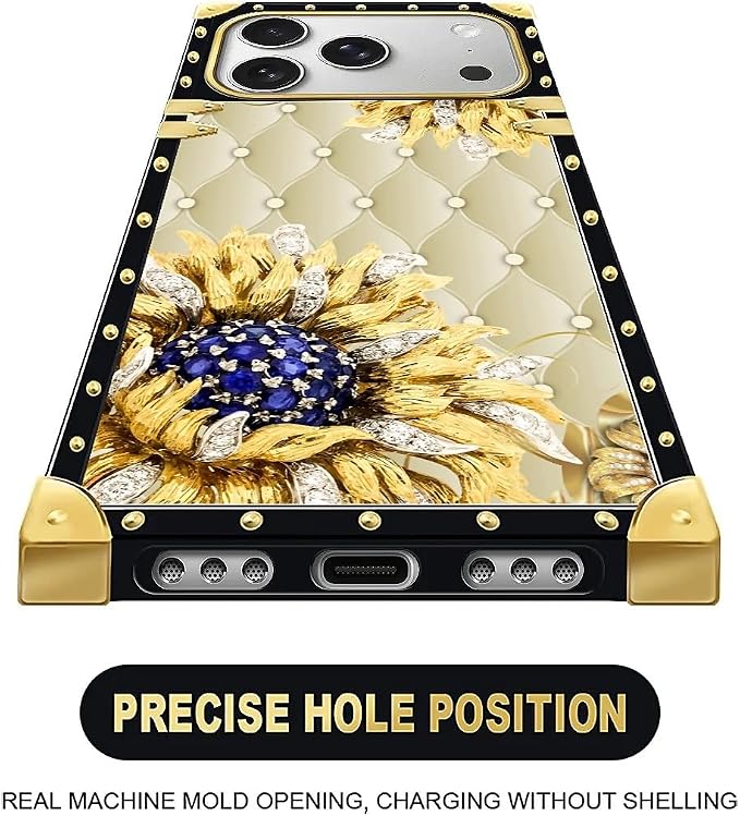 for iPhone 17 Pro Max Case Luxury Golden Decoration - Image 5