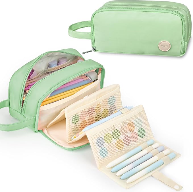 Sooez Pencil Case, Large Pencil Pouch Pencil Bag by Sooez