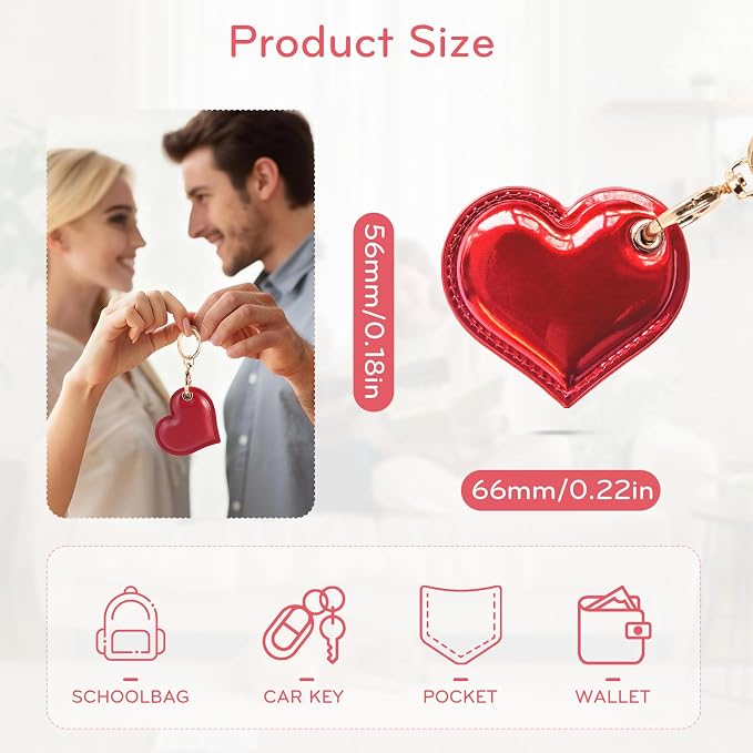 Leather Charm Keychain Holder Case Compatible - Image 3