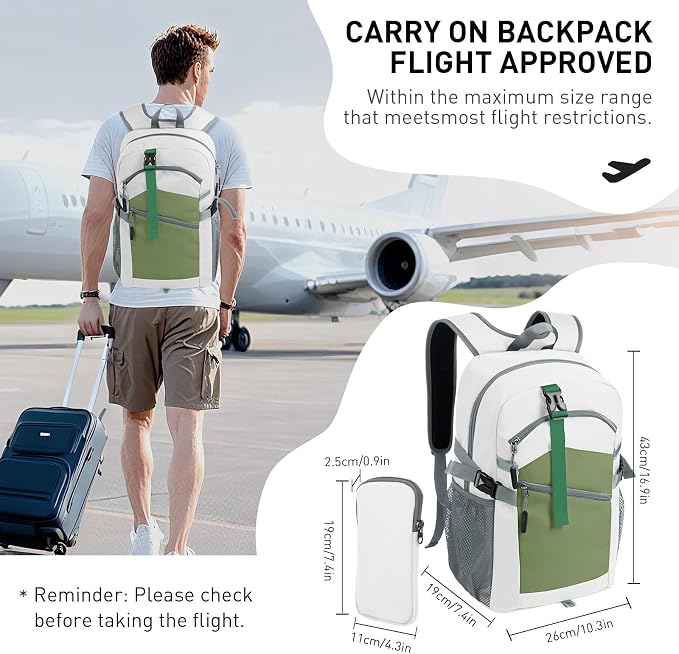 Small Hiking Backpack, 20L Lightweight Travel Daypack, Traveling and Outdoor - Image 4