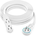 Maximm Cable 30 Ft 360° Rotating Flat Plug Extension Cord, 16/3 AWG Multi 3 by MaximmCable
