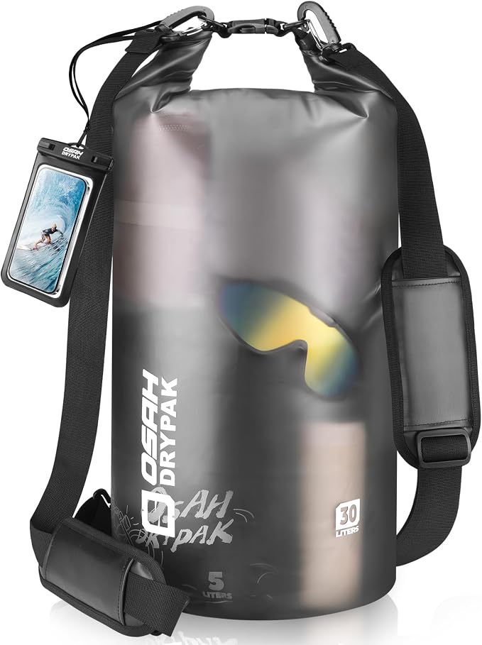 Waterproof Dry Bag, 5L/10L/20L/30L/40L Roll Top Lightweight Storage Backpack by OSAHDRYPAK