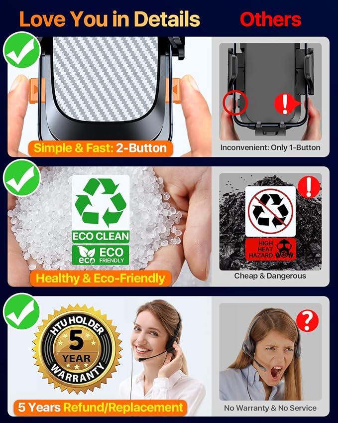 HTU 2026 Ultimate Best【True Military-Grade & Safety Cert】Car Phone - Image 6
