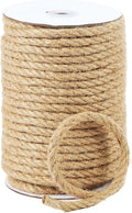 Natural Jute Twine, 8MM x 100FT Jute Rope Roll, Heavy Duty Thick Twine by RadixRope