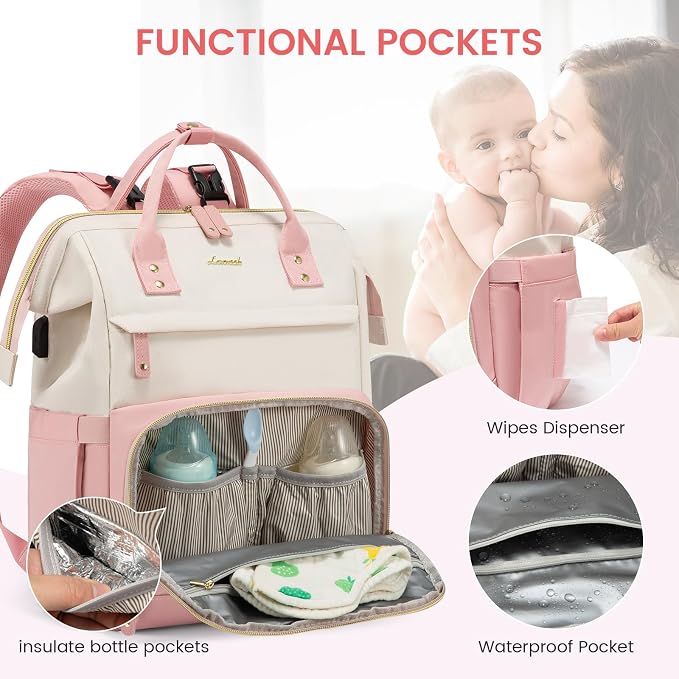 LOVEVOOK Diaper Bag Backpack, Baby Bag - Image 3