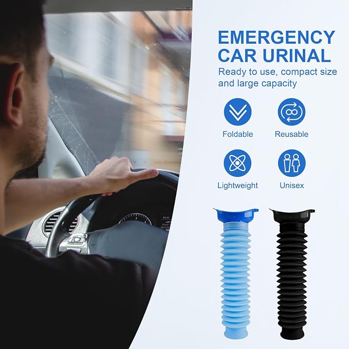 Pee Bottles for Men, Portable Urinal for Men, Collapsible Urine Bottle 750ML - Image 3