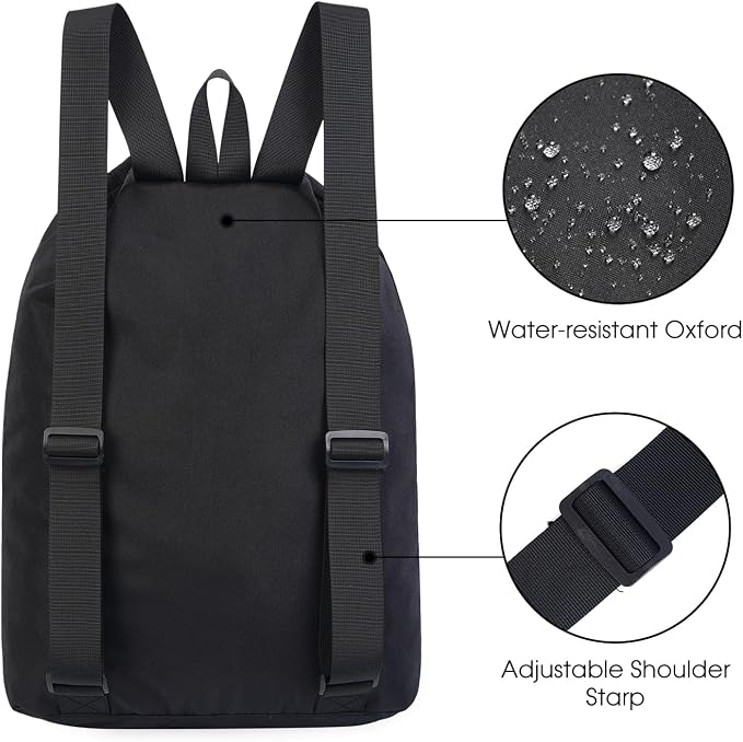 WANDF Swim Bag Mesh Drawstring Backpack Beach Backpack - Image 4
