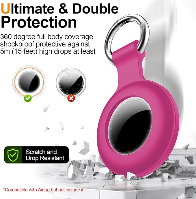 1|2|4Pack for Apple AirTag Holder, for Air Tag 2nd &1st Genaretion, Waterproof - Image 4
