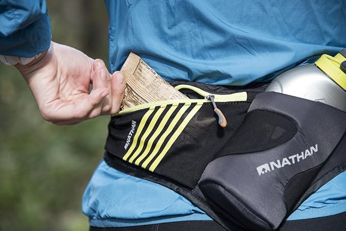 Nathan Peak Running Hydration Waist Pack Belt w/ Speed Draw Flask Water Bottle - Image 5