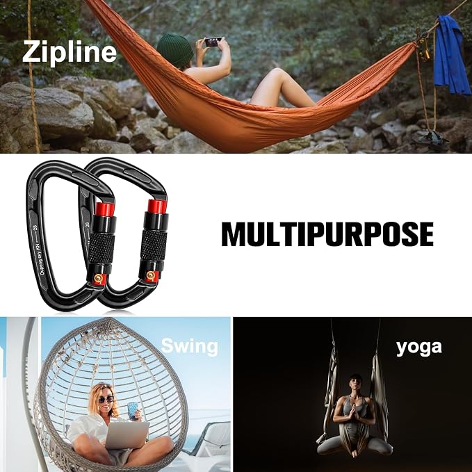 Oupeng sky Auto Locking Carabiner Clips - Image 7