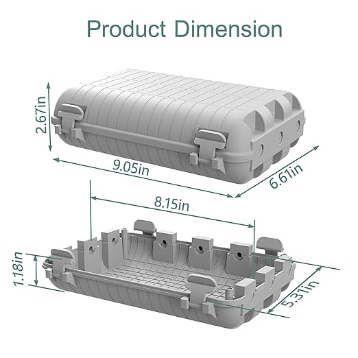 Outdoor Waterproof Electrical Box, Large Extension Cord Cover Plug Protector - Image 3