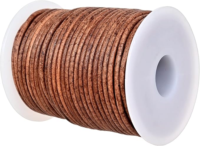 GENIQUE Real/Genuine Round Leather String Cord by GENIQUE