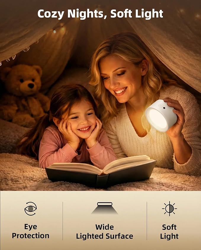 LED Wall Mounted Lights, Rechargeable Wall Sconces Lamp, 3 Color Temps & Remote - Image 4