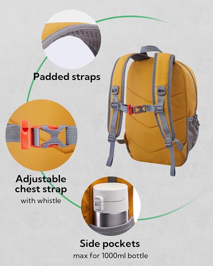 WATERFLY 12L Small Hiking Backpack: Day Pack Lightweight Travel Bag Camping - Image 5