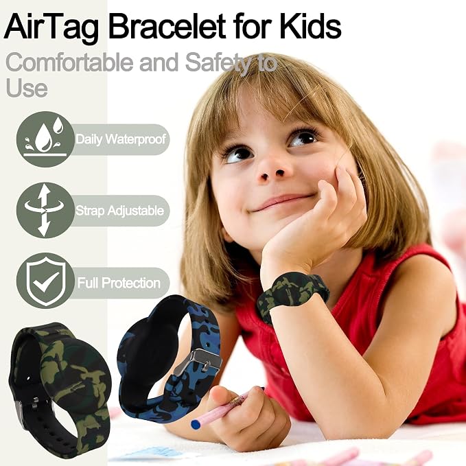4 Pack Waterproof AirTag Bracelet - Image 2