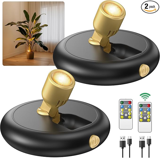 Rechargeable Battery LED Spotlight Indoor: Wireless Mini Art Accent Spot Lights by Unknown