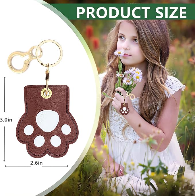 Leather Keychain Holder Case Compatible - Image 2