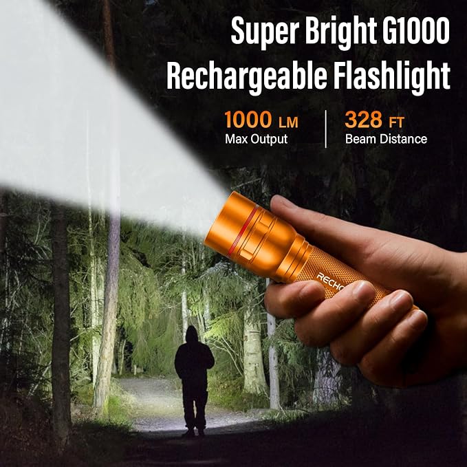 Rechargeable Flashlights High Lumens, G1000 Super Bright Flash Light 2 Pack - Image 7