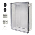 Zulkit Junction Box, IP67 Waterproof Electrical Box Hinged Clear Cover by Zulkit