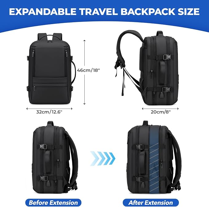 Rcrirth Carry On Travel Backpack - Image 3